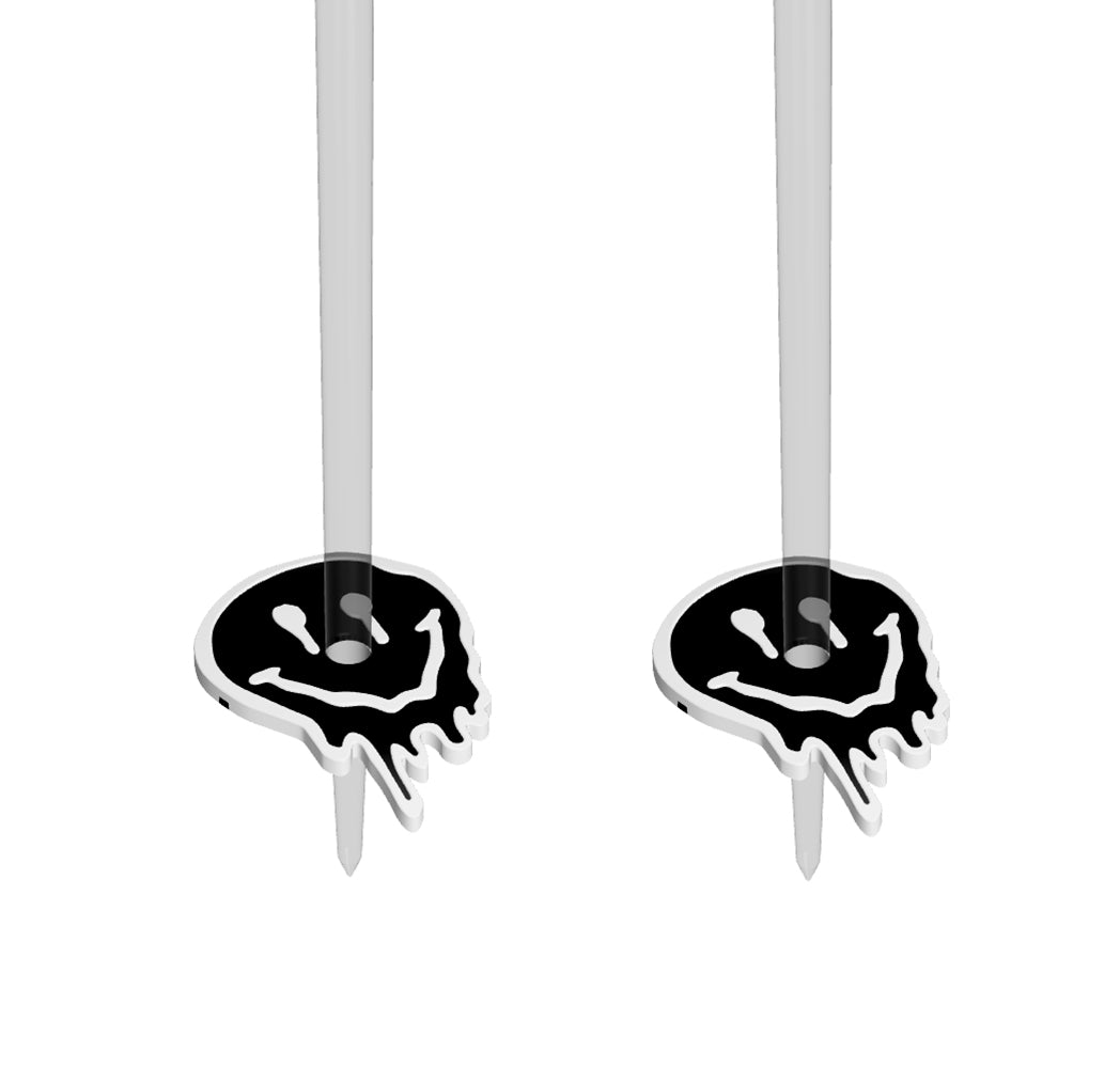 Black & White Smiley – Powder Bunnies